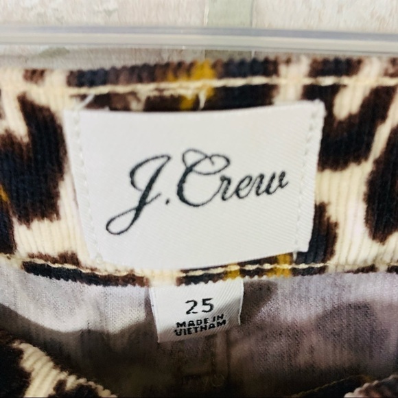 J. Crew Leopard 10” Highest Rise Toothpick Jeans - Picture 4 of 9